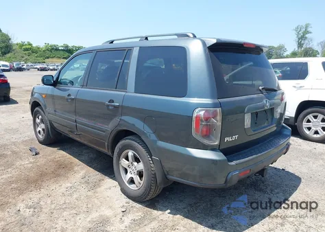 2006 Honda Pilot Ex-L из США, поврежденный, VIN 2HKYF18696H551748